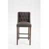 Taburete Cassandra Gris oscuro,Antiguo oscuro