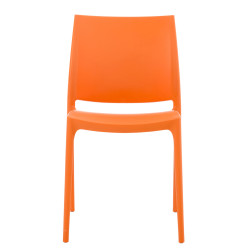 Silla Apilable Maya Naranja