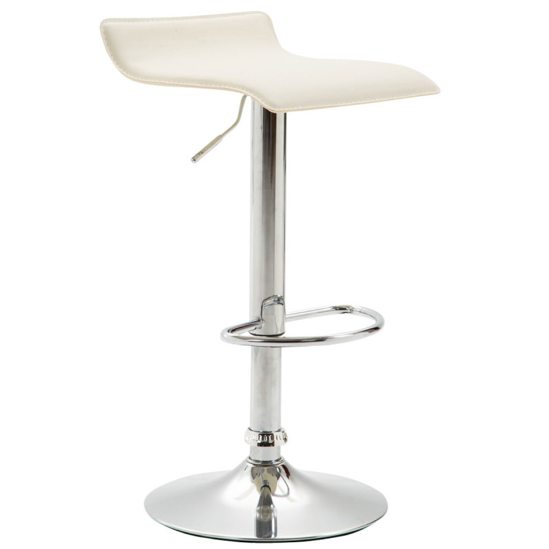 Taburete De Bar Dyn V2 Crema,Cromado
