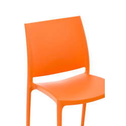 Silla Apilable Maya Naranja