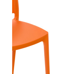 Silla Apilable Maya Naranja