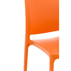 Silla Apilable Maya Naranja