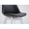 Taburete Cannes Negro,Blanco