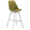 Taburete Cannes en Tela Verde,Blanco