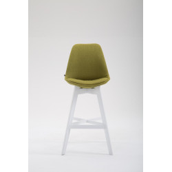 Taburete Cannes en Tela Verde,Blanco