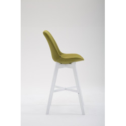Taburete Cannes en Tela Verde,Blanco