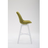 Taburete Cannes en Tela Verde,Blanco