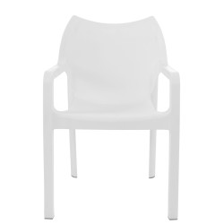 Silla plástico apilable DIVA Blanco