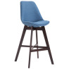 Taburete Cannes en Tela Azul,Cappuccino