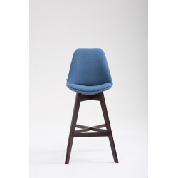 Taburete Cannes en Tela Azul,Cappuccino