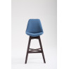 Taburete Cannes en Tela Azul,Cappuccino