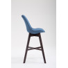 Taburete Cannes en Tela Azul,Cappuccino