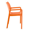 Silla plástico apilable DIVA Naranja