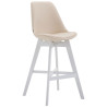 Taburete Cannes Crema,Blanco