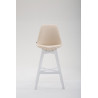 Taburete Cannes Crema,Blanco