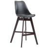 Taburete Cannes Estructura de Polipropileno Negro,Cappuccino