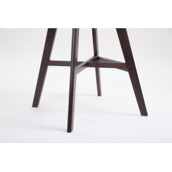 Taburete Cannes Estructura de Polipropileno Negro,Cappuccino