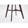 Taburete Cannes Estructura de Polipropileno Negro,Cappuccino