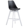 Taburete Cannes Estructura de Polipropileno Negro,Blanco