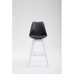 Taburete Cannes Estructura de Polipropileno Negro,Blanco