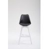 Taburete Cannes Estructura de Polipropileno Negro,Blanco