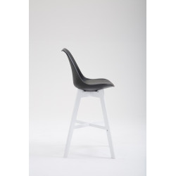 Taburete Cannes Estructura de Polipropileno Negro,Blanco