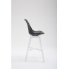 Taburete Cannes Estructura de Polipropileno Negro,Blanco