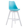 Taburete Cannes Estructura de Polipropileno Azul,Blanco