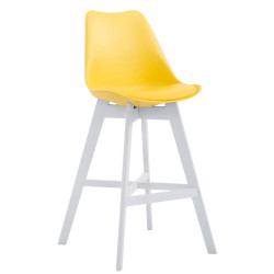 Taburete Cannes Estructura de Polipropileno Amarillo,Blanco