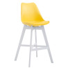 Taburete Cannes Estructura de Polipropileno Amarillo,Blanco