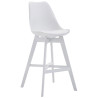 Taburete Cannes Estructura de Polipropileno Blanco,Blanco