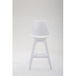 Taburete Cannes Estructura de Polipropileno Blanco,Blanco