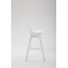 Taburete Cannes Estructura de Polipropileno Blanco,Blanco
