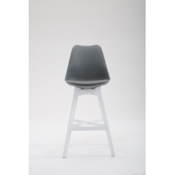 Taburete Cannes Estructura de Polipropileno Gris,Blanco