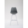 Taburete Cannes Estructura de Polipropileno Gris,Blanco
