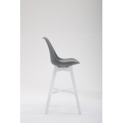 Taburete Cannes Estructura de Polipropileno Gris,Blanco