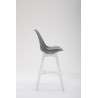 Taburete Cannes Estructura de Polipropileno Gris,Blanco