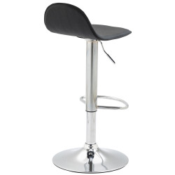 Taburete De Bar Lana V2 En Simil Cuero Negro