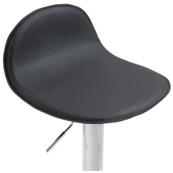 Taburete De Bar Lana V2 En Simil Cuero Negro