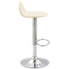Taburete De Bar Lana V2 En Simil Cuero Crema
