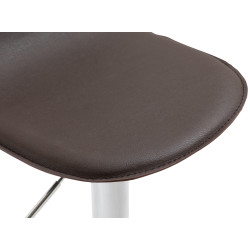 Taburete De Bar Lana V2 En Simil Cuero Marrón