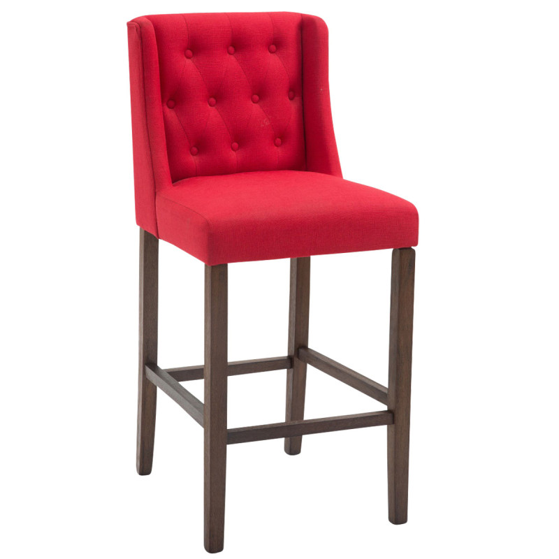 Taburete Cassandra Rojo,Antiguo oscuro