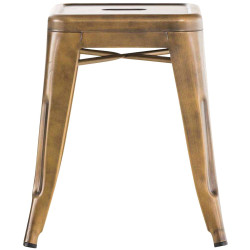 Taburete en metal Armin Dorado