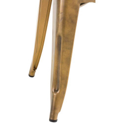 Taburete en metal Armin Dorado