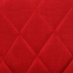 Taburete De Bar Lazio Tapizado En Tela Rojo