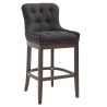 Taburete Lakewood Tapizado en Tela Negro