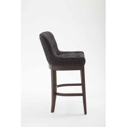 Taburete Lakewood Tapizado en Tela Negro