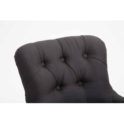 Taburete Lakewood Tapizado en Tela Negro