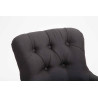 Taburete Lakewood Tapizado en Tela Negro