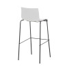 Taburete Hoover con Base de 4 Pies Blanco,Negro